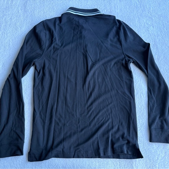 Hollister Black Long Sleeve Polo Men Size Medium - Picture 3 of 3